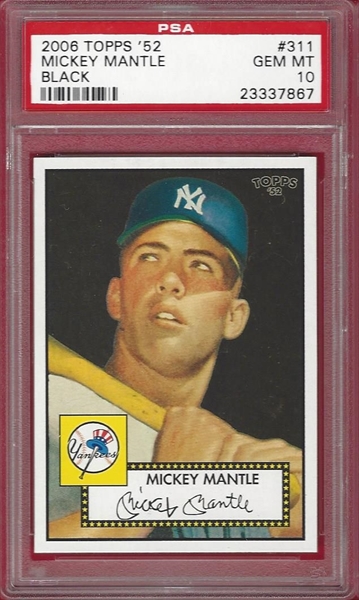 Baseball 2006 2007 Topps 52 Mickey Mantle 1952 Reprints All Time Set 